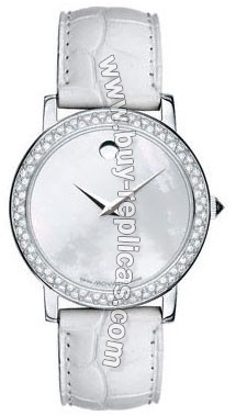 Movado Revi Diamond Mother-of-Pearl White Ladies Watch 0605546