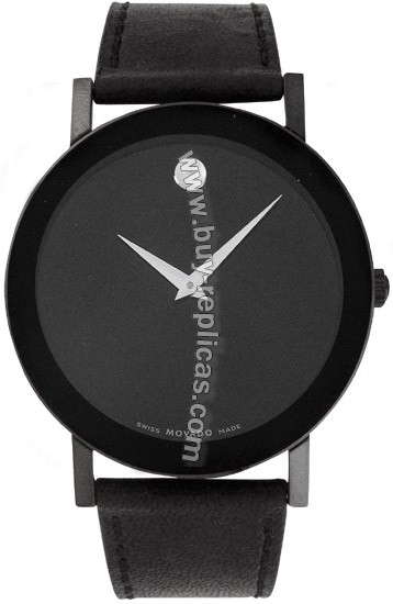 Movado Sapphire Black PVD Steel Mens Watch 0605784