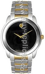 Movado Stalo Sprita Two-Tone Mens Watch 0605511