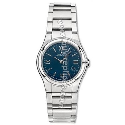 Movado Viro Steel Blue Ladies Watch 0605674