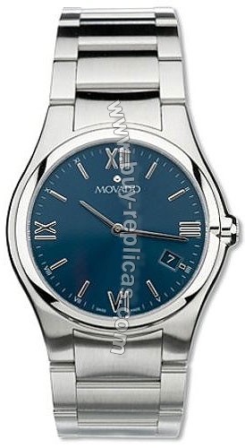 Movado Viro Steel Blue Mens Watch 0605673