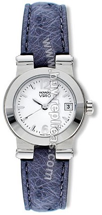 Movado Vizio Steel Grey Strap Ladies Watch 1605508