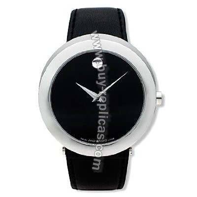 Movado Capelo Steel Black Mens Watch 0605012