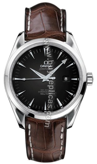 Omega Seamaster Aqua Terra Steel Brown Mens Watch 2802.50.37