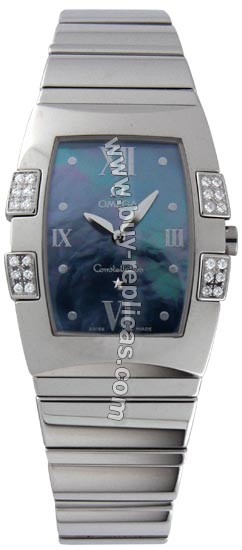 Omega Constellation Quadrella Diamond Ladies Watch 1586.72