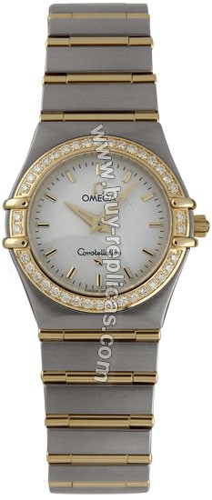 Omega Constellation Diamond 18kt Yellow Gold and Steel Ladies Watch 1277.30