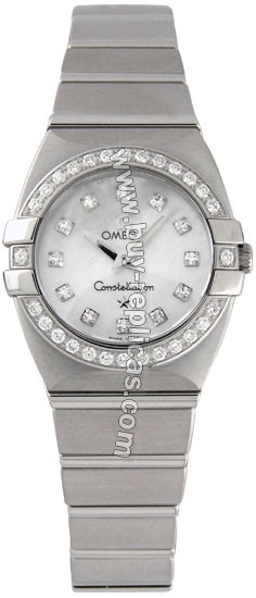 Omega Constellation Double Eagle Diamond Mother-of-Pearl Ladies Watch 1589.75