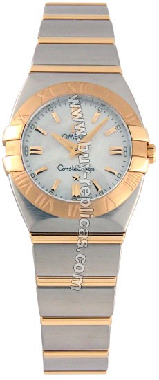 Omega Constellation Double Eagle 18kt Yellow Gold and Steel Ladies Watch 1381.70