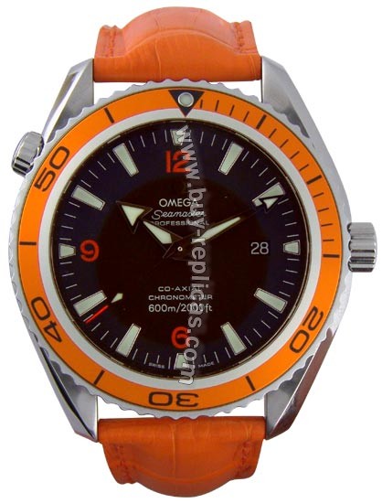 Omega Seamaster Planet Ocean Orange Diver Mens Watch 2908.50.38