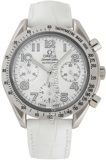 Omega Speedmaster Reduced Chronograph White Ladies Watch 3834.70.36