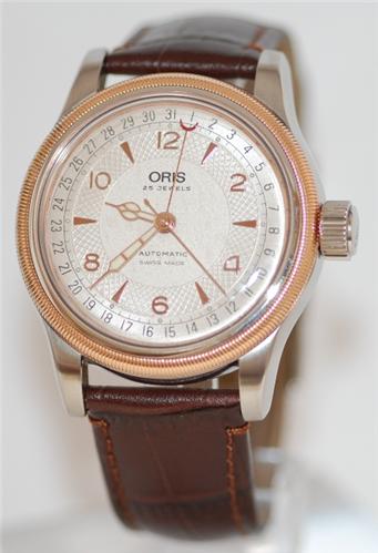 Oris Big Crown Pointer Date Dark brown leather Watch