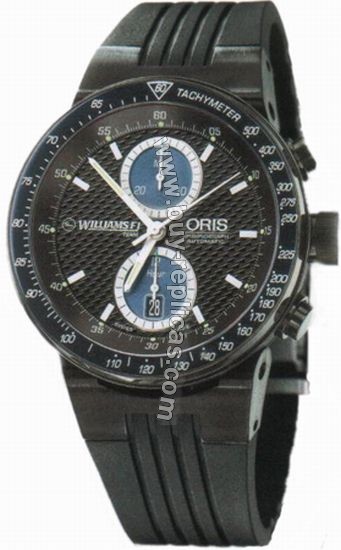 Oris Williams F1 Stainless Steel Black Rubber Mens Watch 673-7563-4754RS