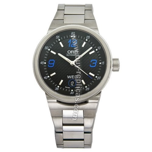 Oris Williams F1 Team Day Date Steel Mens Watch 635-7560-4145MB