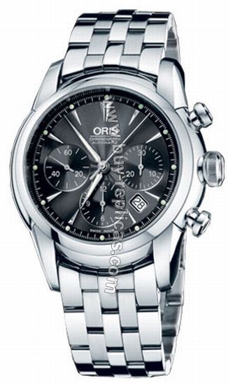 Oris Artelier Chronograph Mens Watch 676-7547-4054MB