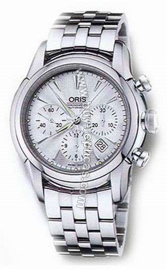 Oris Artelier Chronograph Mens Watch 676-7547-4051MB