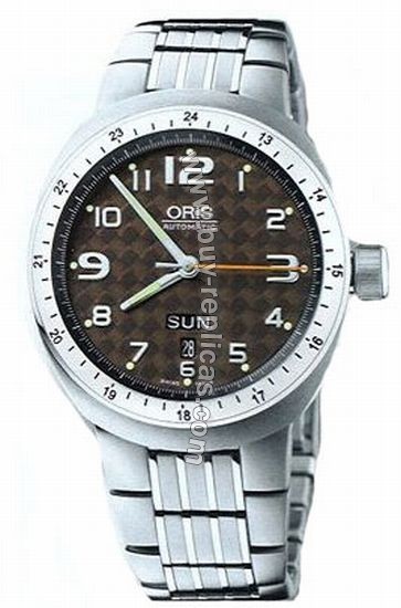 Oris TT3 Day Date Titanium Mens Watch 635-7588-7069MB