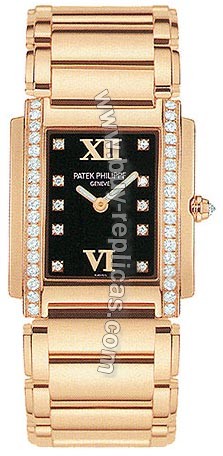 Patek Philippe Twenty~4 18kt Rose Gold Diamond Ladies Watch 4910-11R