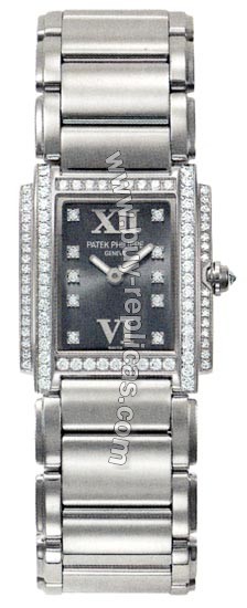 Patek Philippe Twenty~4 18kt White Gold Diamond Ladies Watch 4908-200G