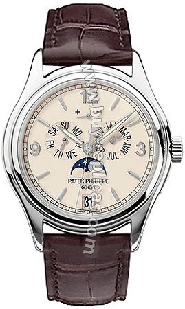 Patek Philippe Complicated Annual Calendar 18kt White Gold Mens Watch 5146G