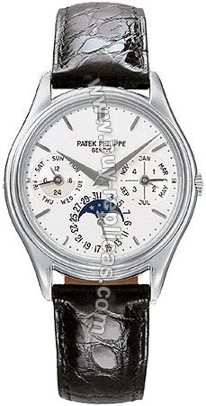 Patek Philippe Complicated Perpetual Calendar 18kt White Gold Mens Watch 3940G