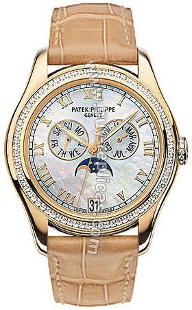 Patek Philippe Complicated 18kt Yellow Gold Moon Phase Diamond Ladies Watch 4936J