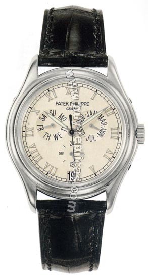 Patek Philippe Complicated Annual Calendar 18kt White Gold Mens Watch 5035