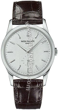 Patek Philippe Calatrava 18kt White Gold Mens Watch 5196G