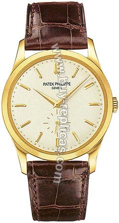 Patek Philippe Calatrava 18kt Yellow Gold Mens Watch 5196J