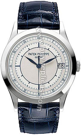 Patek Philippe Calatrava 18kt White Gold Mens Watch 5296G