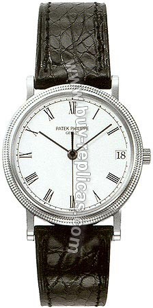 Patek Philippe Calatrava 18kt White Gold Mens Watch 3802-200G