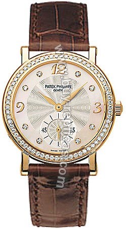 Patek Philippe Calatrava 18kt Yellow Gold Diamond Ladies Watch 4959J