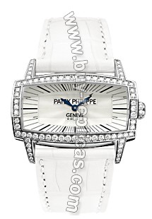 Patek Gondolo Gemma White Gold Ladies Watch 4981G