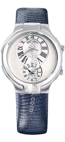 Philip Stein Teslar Navy Lizard Small Round Watch 6-EI-ZN