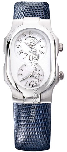 Philip Stein Teslar Blue Lizard Small Watch 1-F-FSMOP-ZN