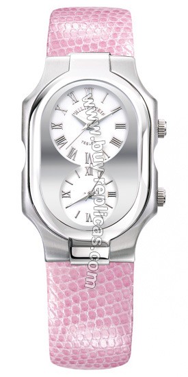 Philip Stein Teslar Large Pink Lizard Watch 2-G-CW-ZP