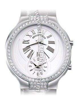 Philip Stein Teslar Large Double Diamond Round Watch 7DD-MW-NS