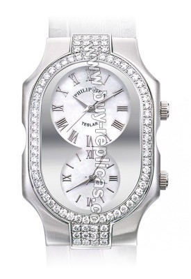 Philip Stein Teslar Large Case Double Diamond Watch 2DD-G-CMOP-NS