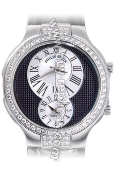 Philip Stein Teslar Small Double Diamond Round Watch 6DD-EB-NS