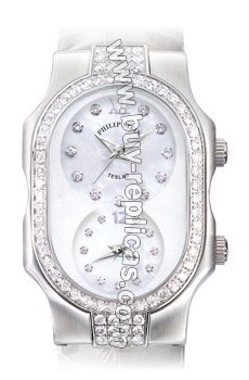 Philip Stein Teslar Small Double Diamonds Mother of Pearl Watch 1DD-F-DMOP-NS