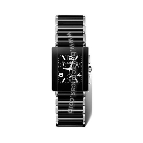 Rado Integral Chronograph Black Ceramic Steel Mens Watch R20591152