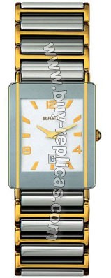 Rado Integral 18kt Yellow Gold Platinum-tone Ceramic Mens Watch R20282232