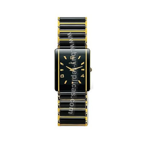 Rado Integral 18kt Yellow Gold Black Ceramic Mens Watch R20282192