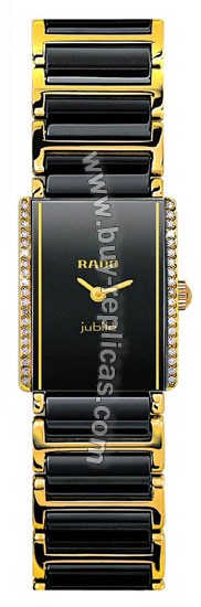 Rado Integral Superjubile Diamond Black and Gold Ladies Mini Watch R20339152