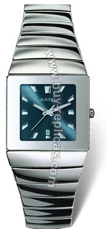 Rado Sintra Platinum-tone Ceramic Blue Mens Watch R13432212