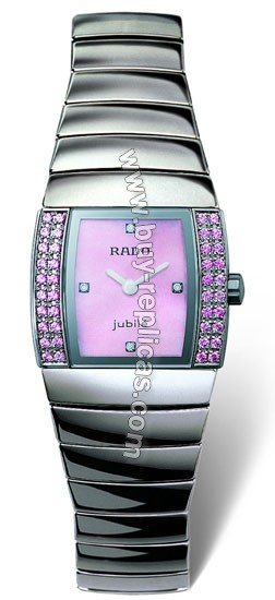 Rado Sintra Superjubile Pink Diamond Platinum-tone Ceramic Mini Ladies Watch R13582922