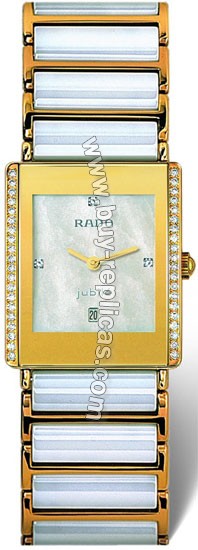 Rado Integral Superjubile Diamond 18kt Yellow Gold Pearl-tone Ceramic Unisex Watch R20338902