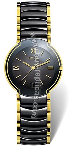 Rado Coupole Black/Gold-Tone Ceramic Mens Watch R22622182