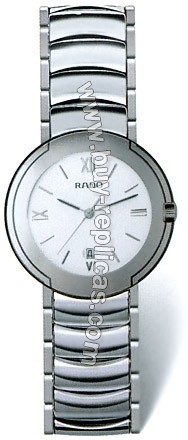 Rado Coupole Platinum-Tone Ceramic Midsize Mens Watch R22593112