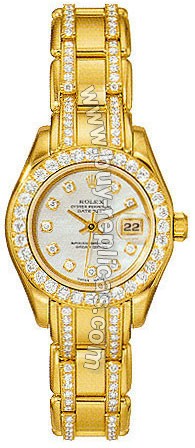 Rolex Oyster Perpetual Lady Datejust Pearlmaster 18kt Yellow Gold Diamond Ladies Watch 80318CD