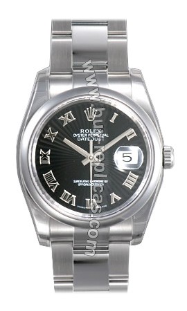 Rolex Oyster Perpetual Datejust Mens Watch 116200-BKSBRO